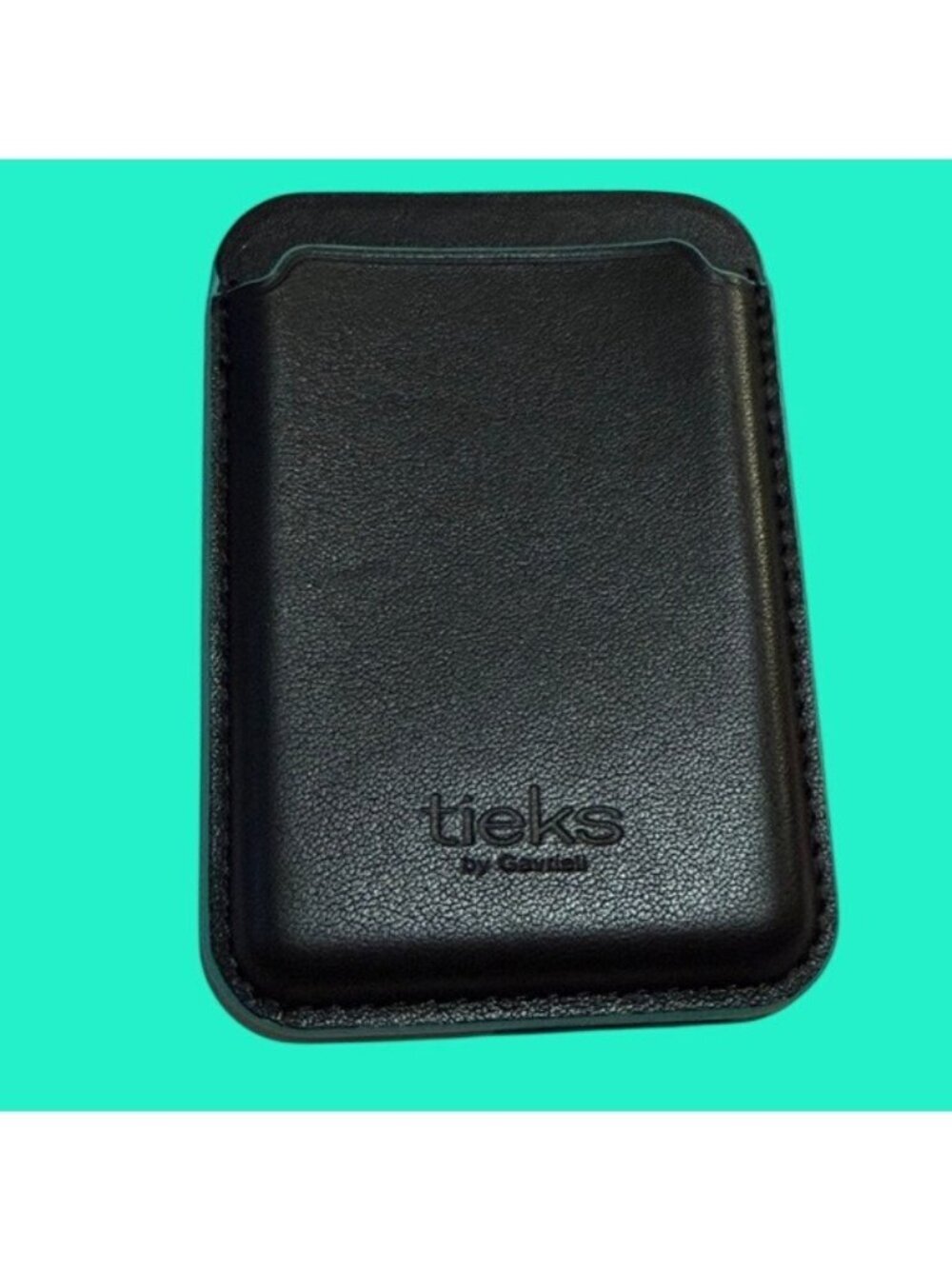 Tieks By Gavrieli Black Leather MagSafe Card Holder With Storage Pouch